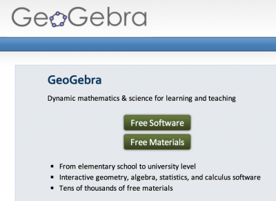 GeoGebra Screen